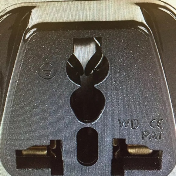 AC adapter Europe GOLD tips Travel charger outlet plug converter US to UK power - Picture 7 of 7